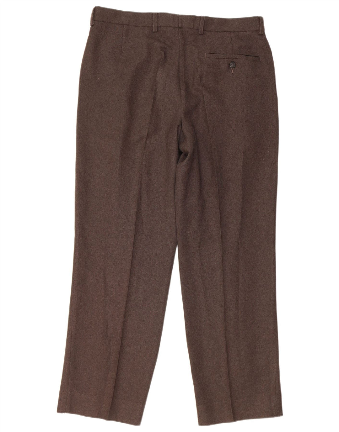 Marks & Spencer muške ravne chino hlače W34 L29 smeđi poliester