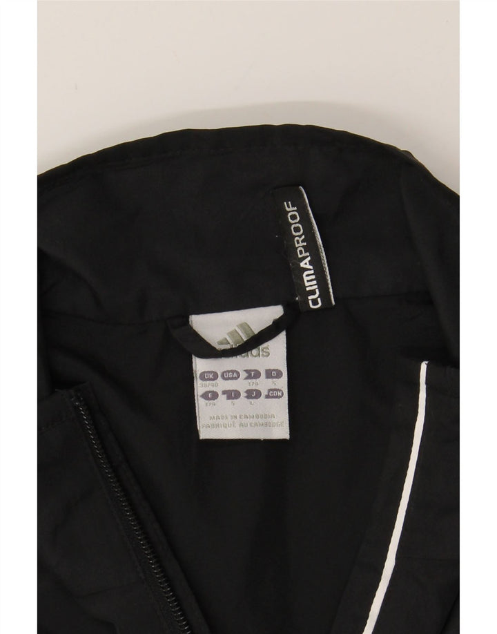 ADIDAS Mens Graphic Pullover Tracksuit Top UK 38/40 Medium Black Vintage Adidas and Second-Hand Adidas from Messina Hembry 