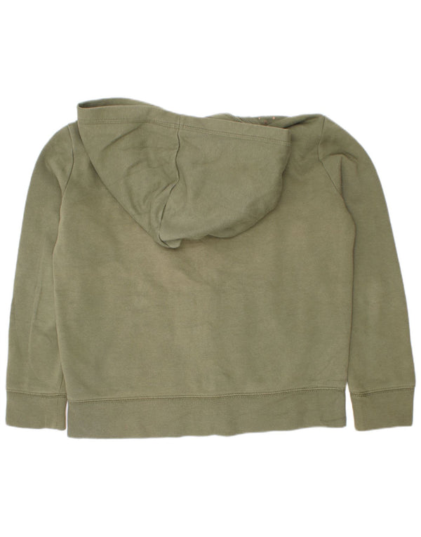 Pulover s kapuljačom Gap Girls Graphic Zip 7-8 Years Green Pamuk