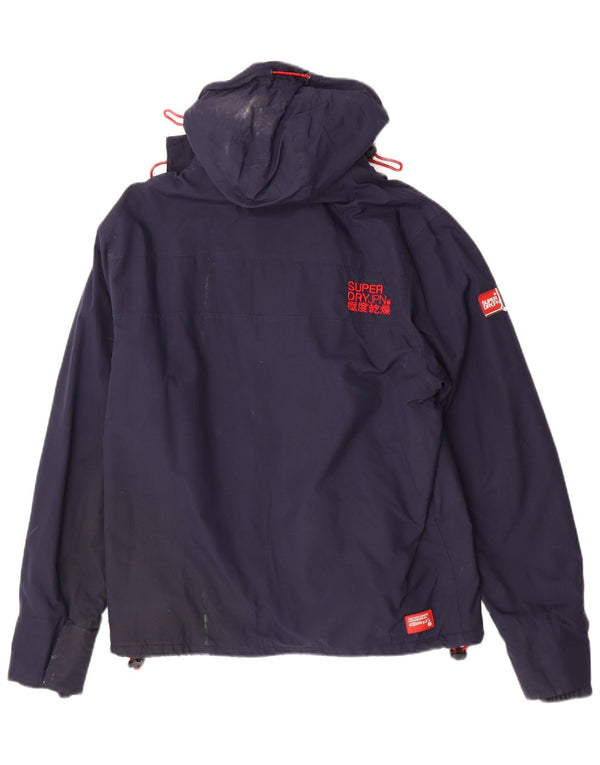 Superdry muška vjetrovka s kapuljačom UK 42 XL tamnoplava