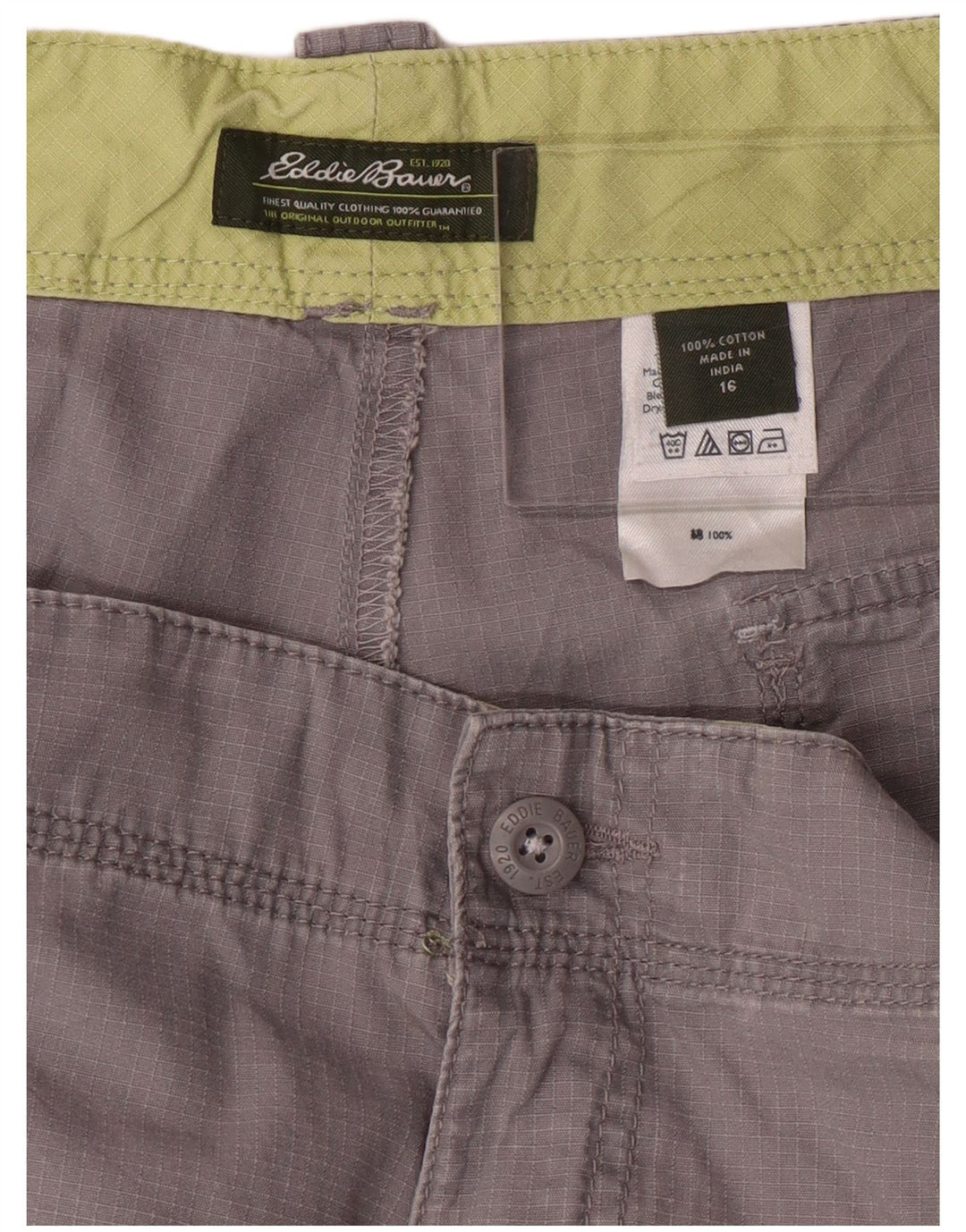 EDDIE BAUER Ženske Cargo kratke hlače US 16 2XL W36 Sivi pamuk