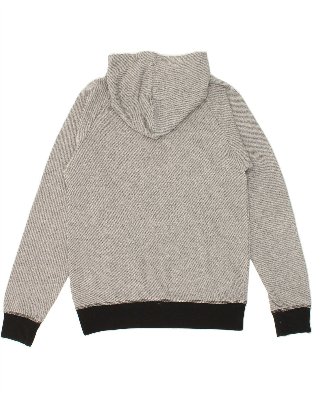 JACK & JONES Mens Hoodie Jumper Small Grey Colourblock Polyester Vintage Jack & Jones and Second-Hand Jack & Jones from Messina Hembry 