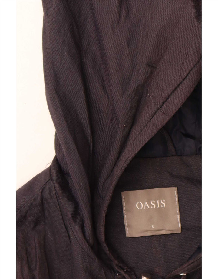 Oasis ženska prevelika parka jakna s kapuljačom UK 10 Mala tamnoplava pamuk