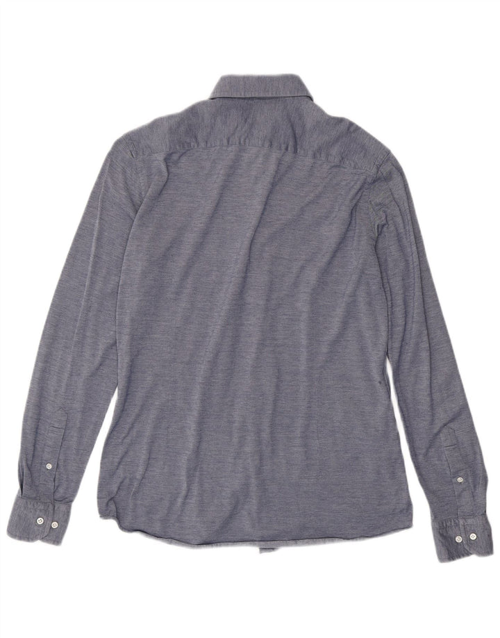 Hugo Boss muška uska košulja veličine 40 15 3/4 srednje plava pamuk