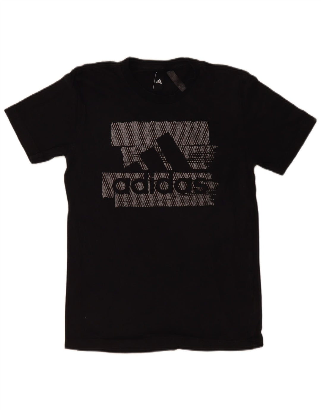 ADIDAS muška majica kratkih rukava s grafičkim motivima, mala, crna pamučna