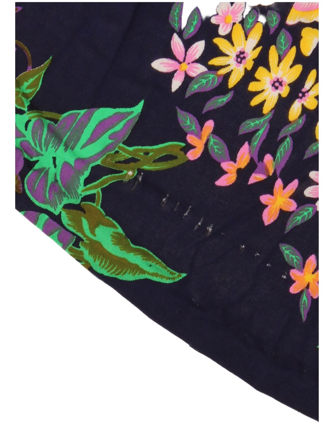 VINTAGE ženska maksi suknja visokog struka IT 40 mala W24 tamnoplava cvjetna