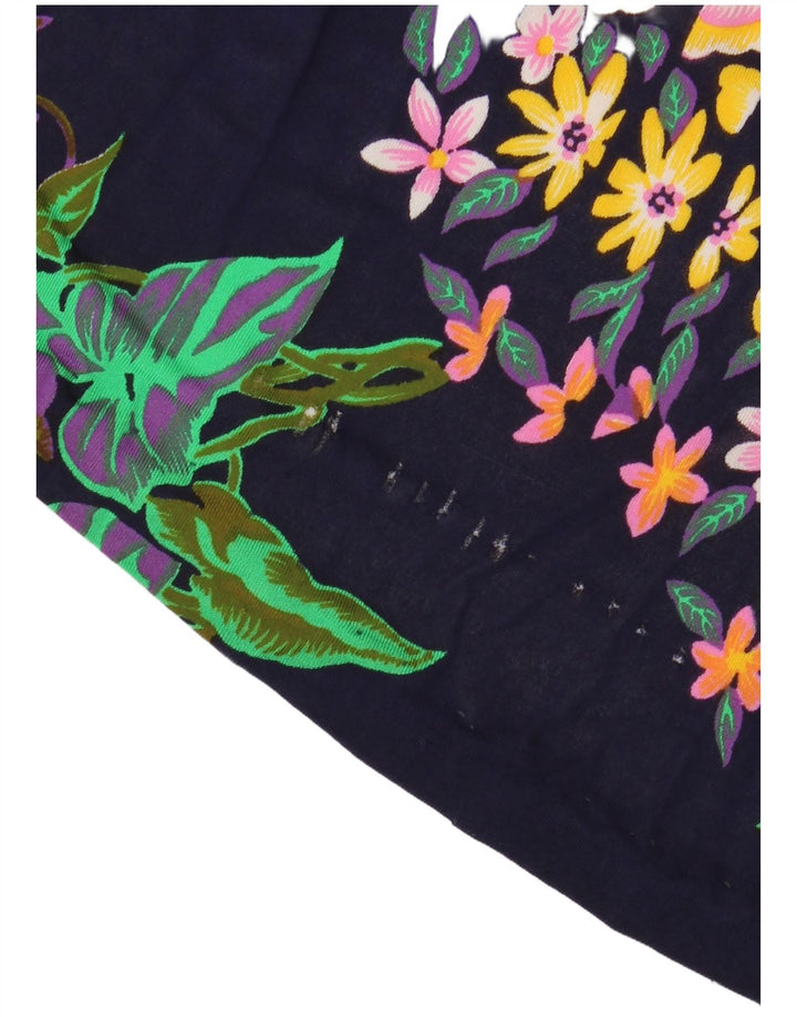 VINTAGE ženska maksi suknja visokog struka IT 40 mala W24 tamnoplava cvjetna