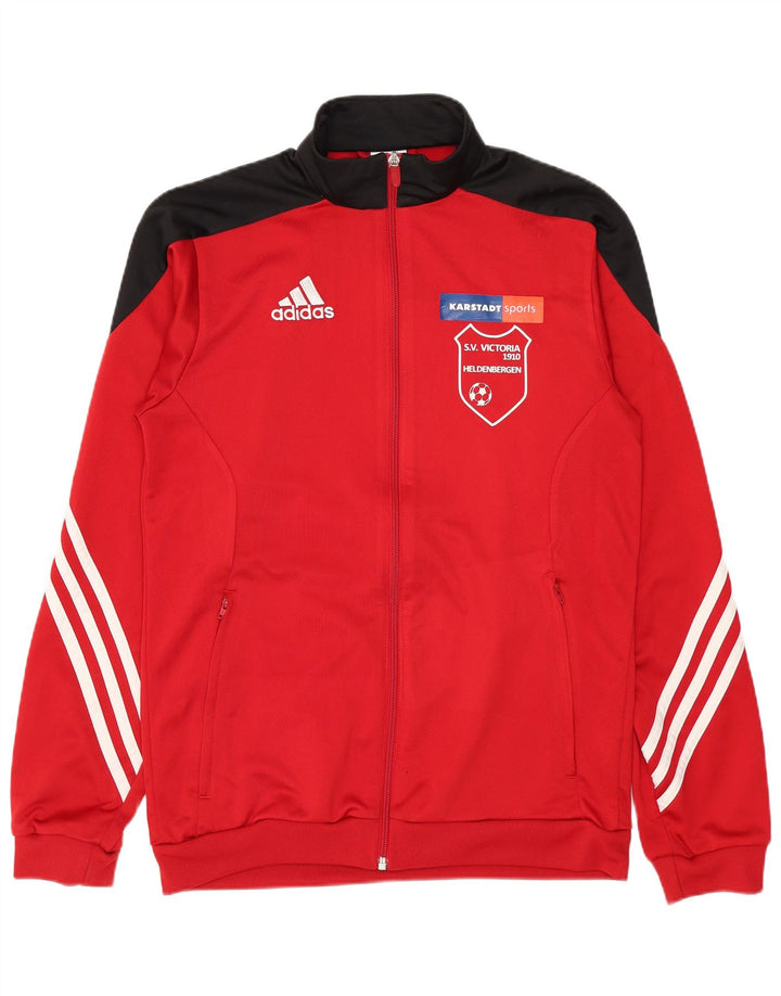 Adidas muška trenirka s grafičkim motivima, mala crvena poliesterska jakna