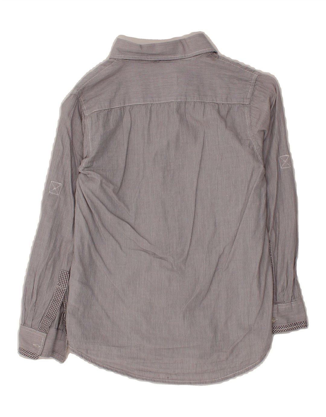 GAS Boys Shirt 7-8 Years Grey Pinstripe Cotton Vintage Gas and Second-Hand Gas from Messina Hembry 