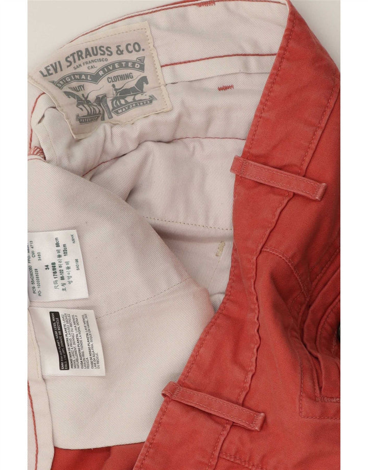 Levi's muške chino kratke hlače W34 veliki ružičasti pamuk