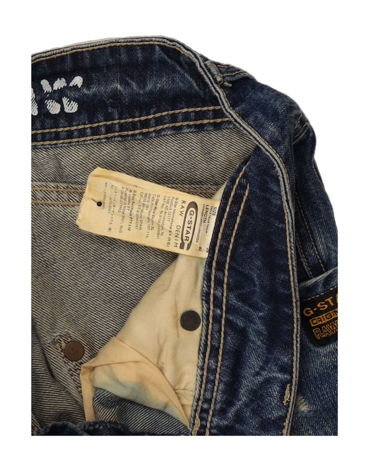 G-STAR Mens Distressed Slim Jeans W28 L32 Blue Cotton Vintage G-Star and Second-Hand G-Star from Messina Hembry 