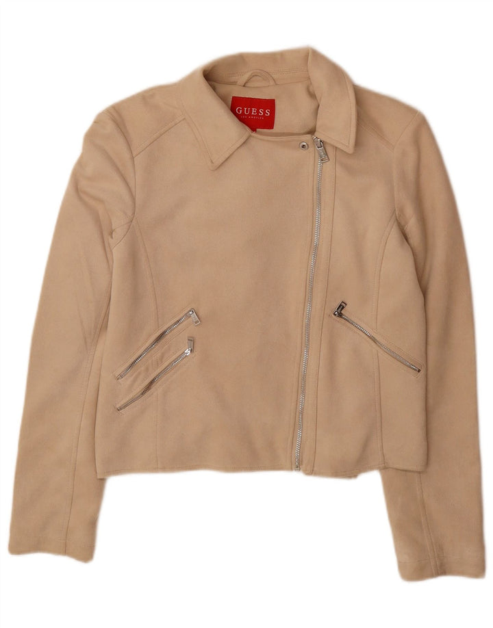 GUESS Ženska bomber jakna UK 10 Small Beige Poliester