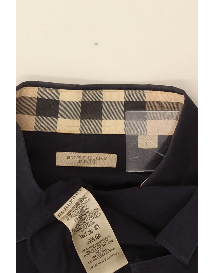 Burberry muška BRIT košulja velika tamnoplava pamuk