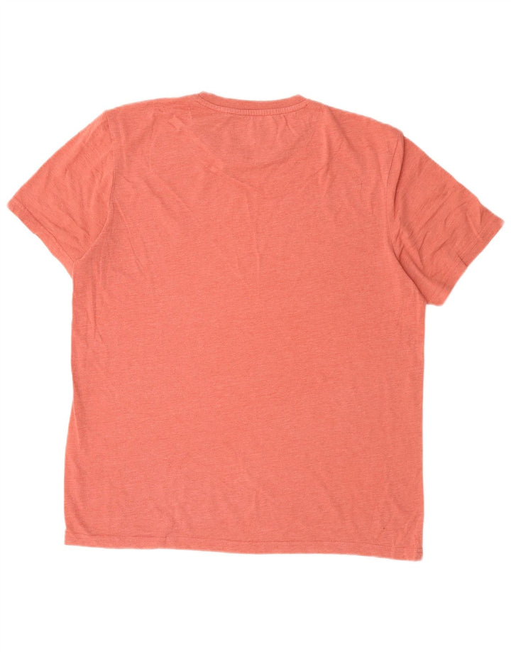 Muška majica kratkih rukava Lyle & Scott, veliki ružičasti poliester