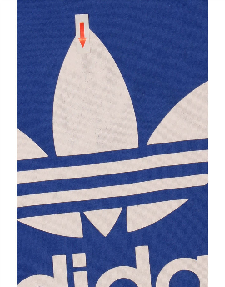 Adidas muška majica s grafičkim motivima srednje plavi pamuk