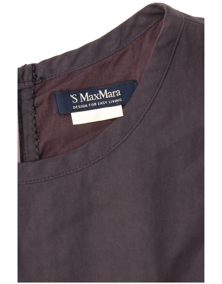 Max Mara ženska plašt haljina bez rukava UK 12 srednje ljubičasta