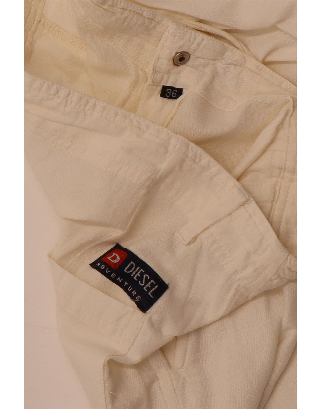 Diesel Ženske široke hlače W36 L27 Off White