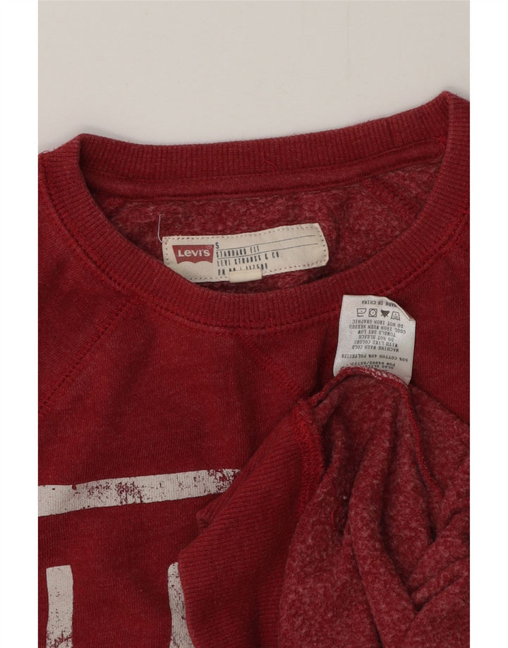 LEVI'S muška majica s grafikom standardnog kroja, mali crveni pamuk