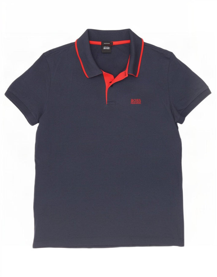 Hugo Boss muška polo majica mala tamnoplava pamučna