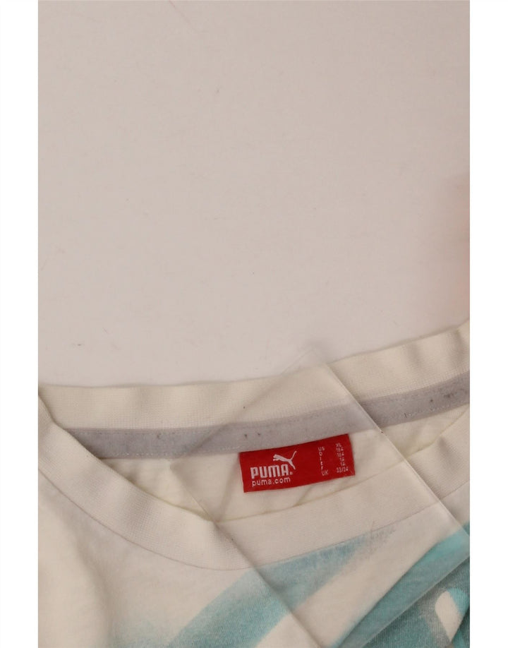 PUMA Majica kratkih rukava za dječake, 13-14 godina, bijela