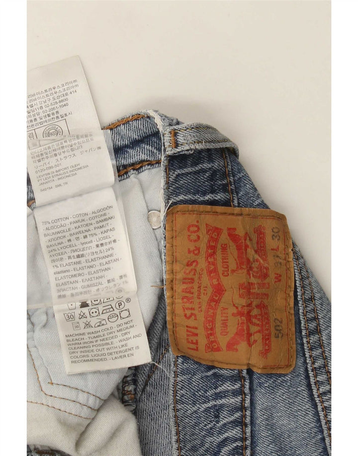 Levi's muške 502 sužene traperice W33 L30 plavi pamuk