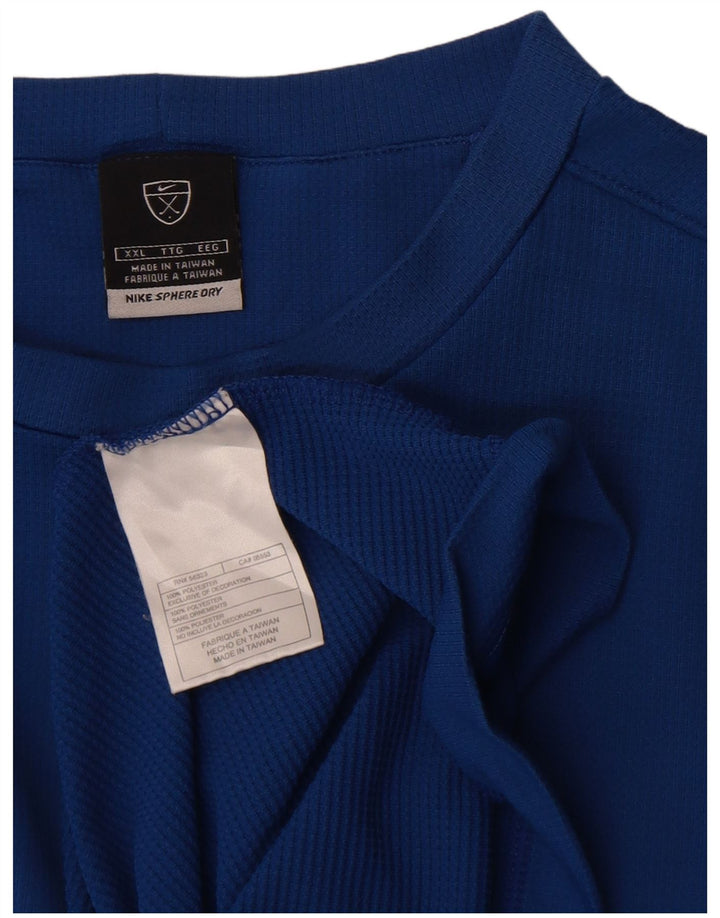 Nike muška majica kratkih rukava 2XL plavi poliester