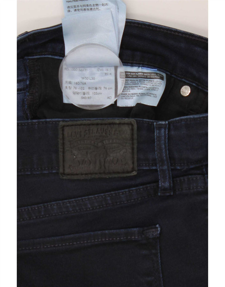 Levi's ženske 712 uske traperice W30 L30 tamnoplavi pamuk