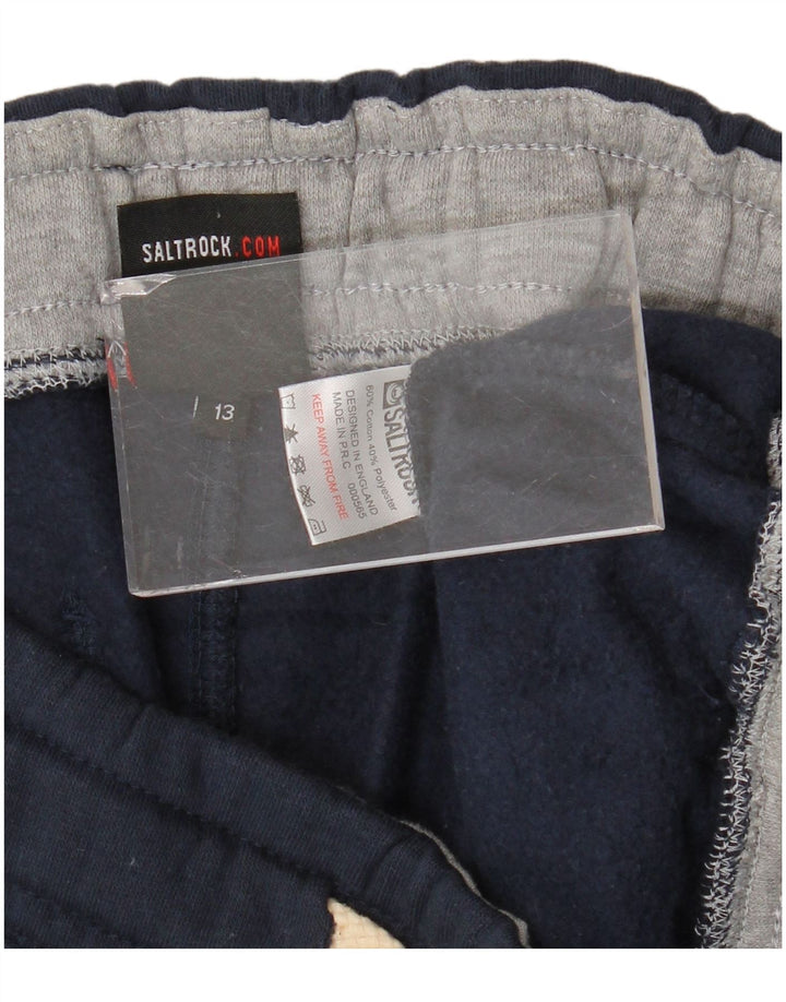 SALTROCK Hlače trenirke za dječake 12-13 godina tamnoplave pamučne