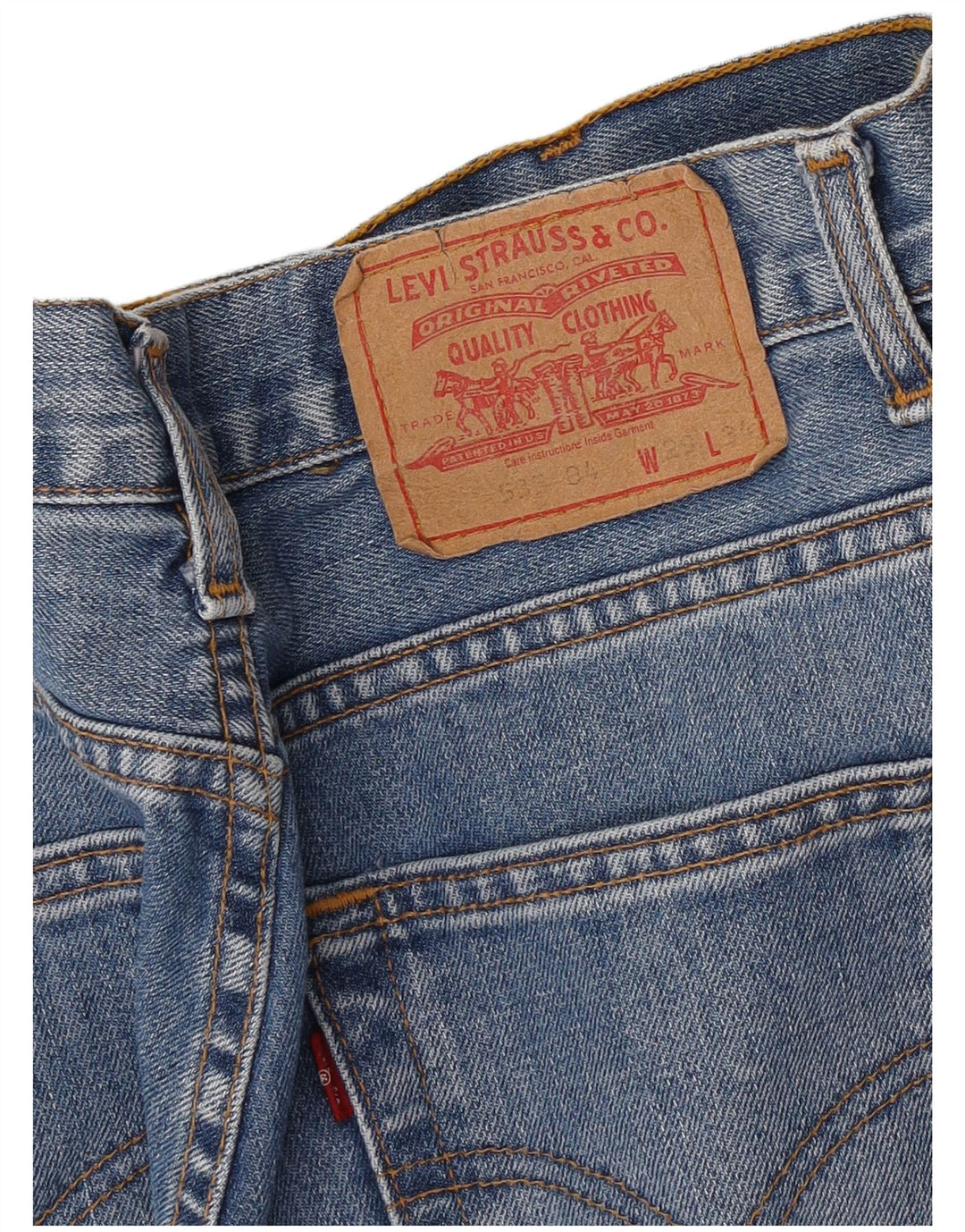 Levi's muške 535 ravne traperice W29 L34 plave