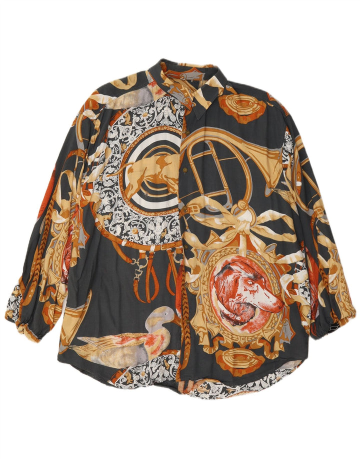 Vintage muška košulja velika raznobojna paisley viskoza