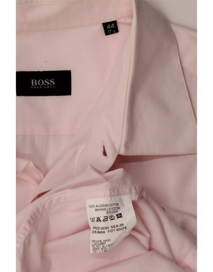 HUGO BOSS Muška košulja Veličina 17 1/2 44 XL Ružičasti pamuk