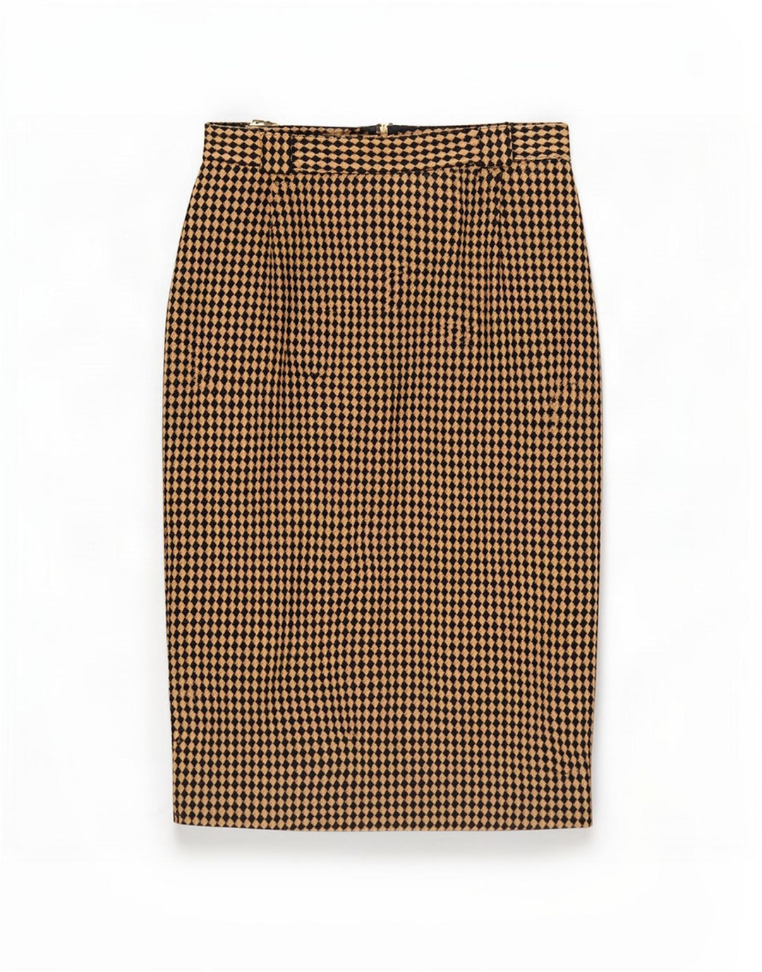 Michael H Ženska Pencil Suknja UK 12 Srednja W26 Bež Argyle/Diamond Wool