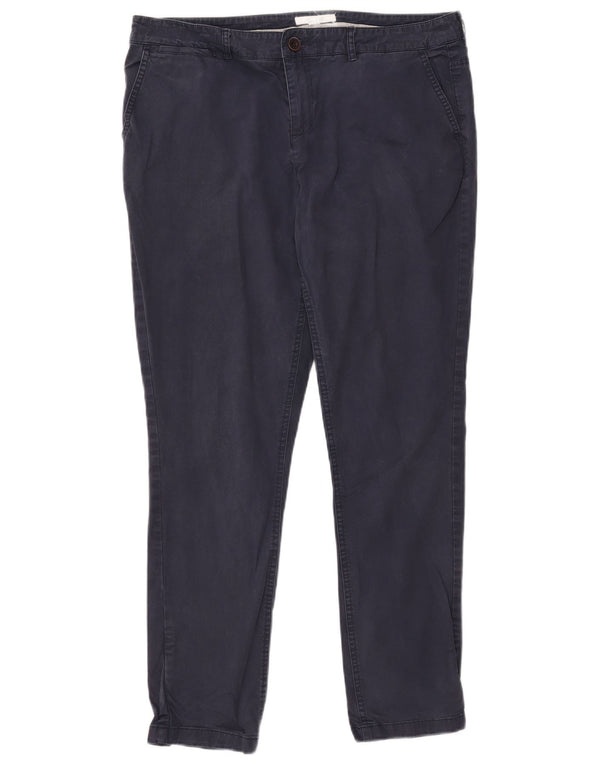 White Stuff Muške uske chino hlače UK 14 Large W37 L28 Mornarsko plavi pamuk