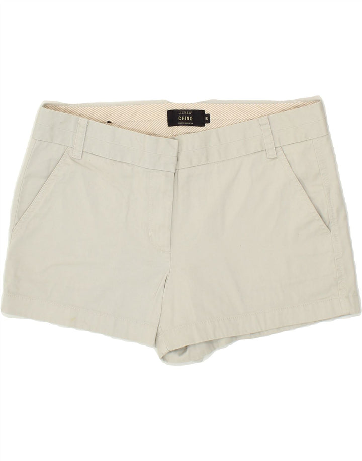 J. CREW Womens Chino Shorts US 10 Large W34 Grey Vintage J. Crew and Second-Hand J. Crew from Messina Hembry 