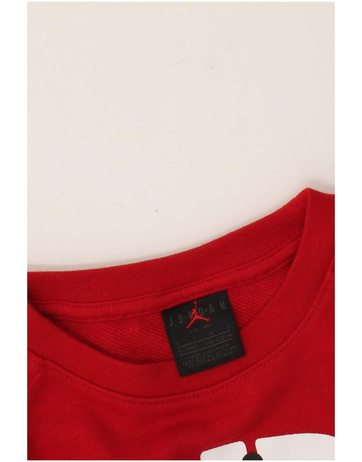 Jordan Boys Graphic Sweatshirt Džemper 6-7 godina Veliki crveni kockice u boji