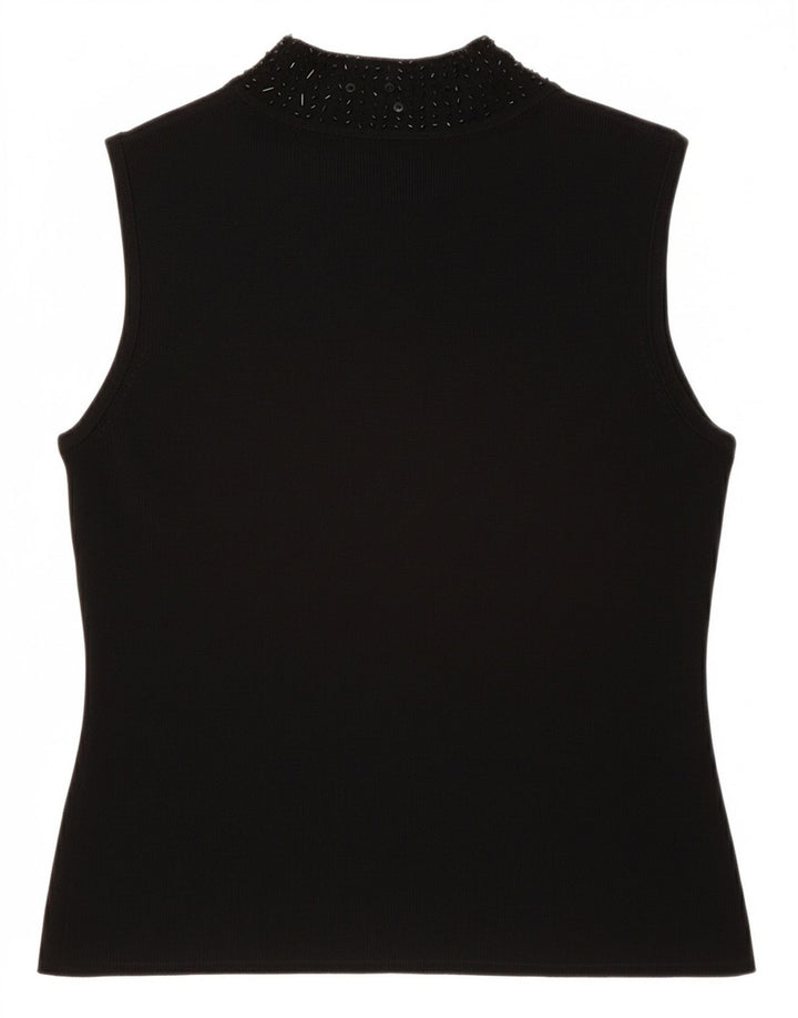 SKY DESIGN Ženski gornji dio bluze bez rukava US 2 XS crni rajon