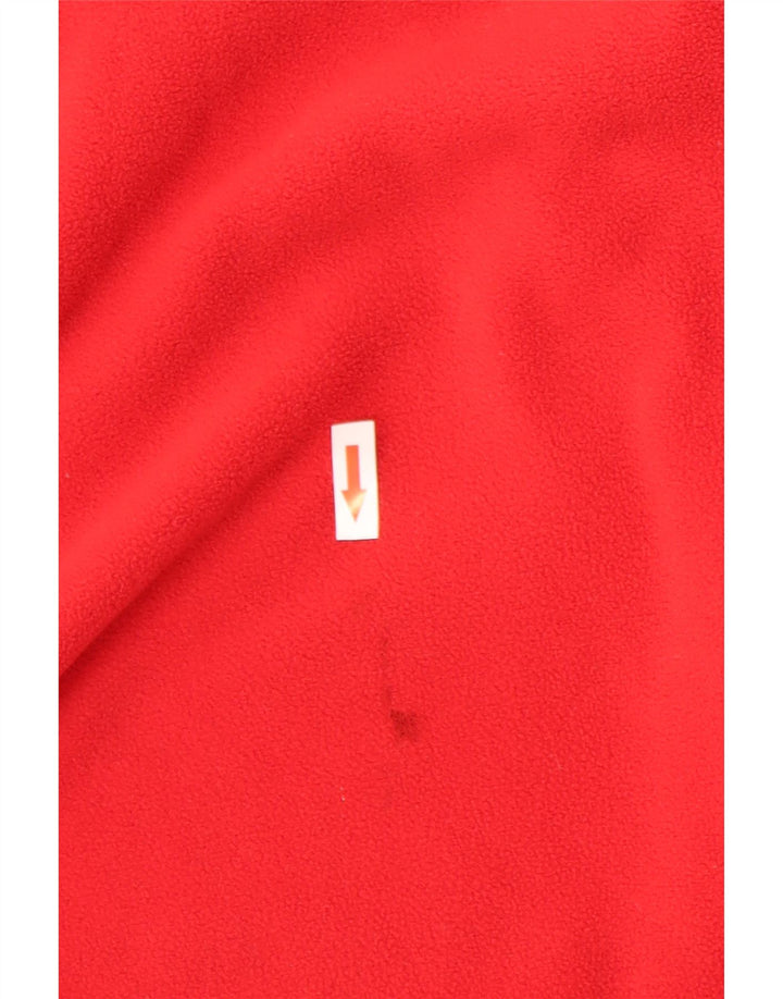 The North Face muški džemper od flisa s patentnim izrezom srednje crvene boje od poliestera