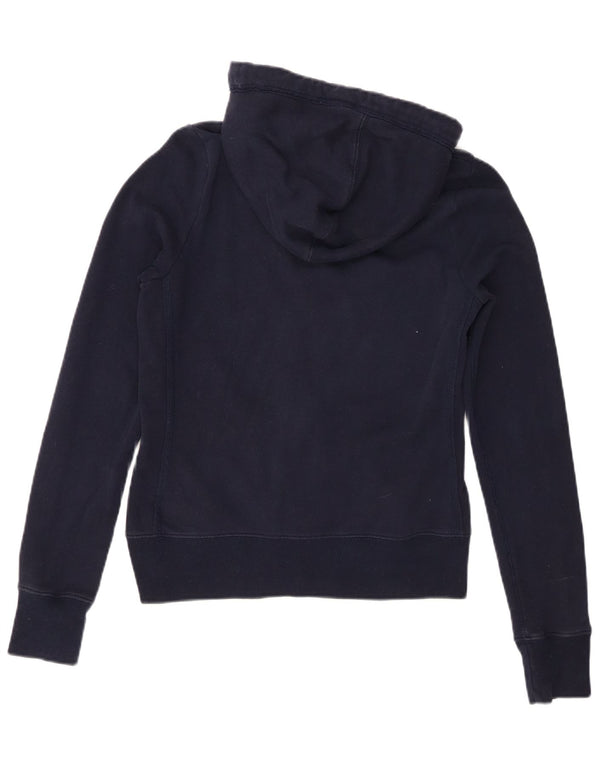 Abercrombie & Fitch ženski pulover s kapuljačom s patentnim zatvaračem UK 14 Srednje tamnoplava