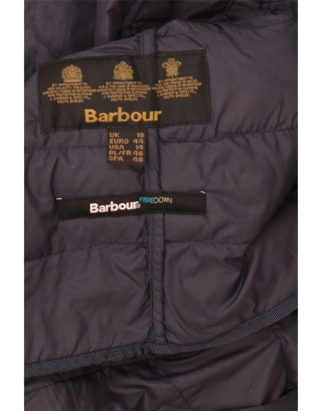 Ženska podstavljena jakna Barbour UK 18 XL tamnoplava