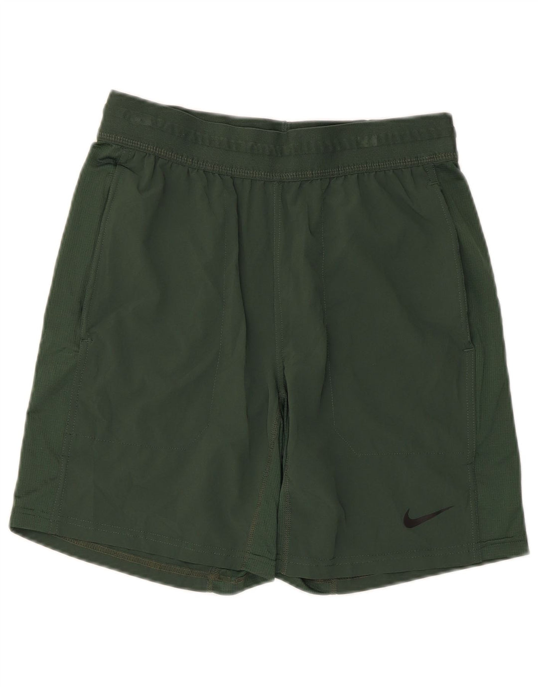 Nike Mens Dri Fit Standard Sport Shorts Small Green Poliester