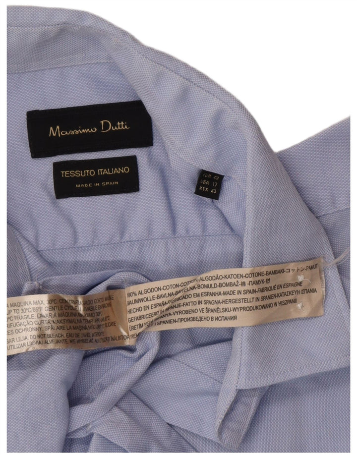 Massimo Dutti muška košulja veličina 43 17 veliki plavi pamuk