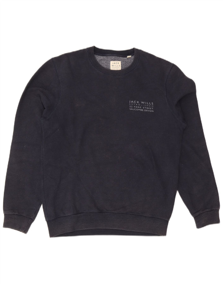 Jack Wills Muški džemper s trenirkom srednje plave boje, tamnoplavi pamuk
