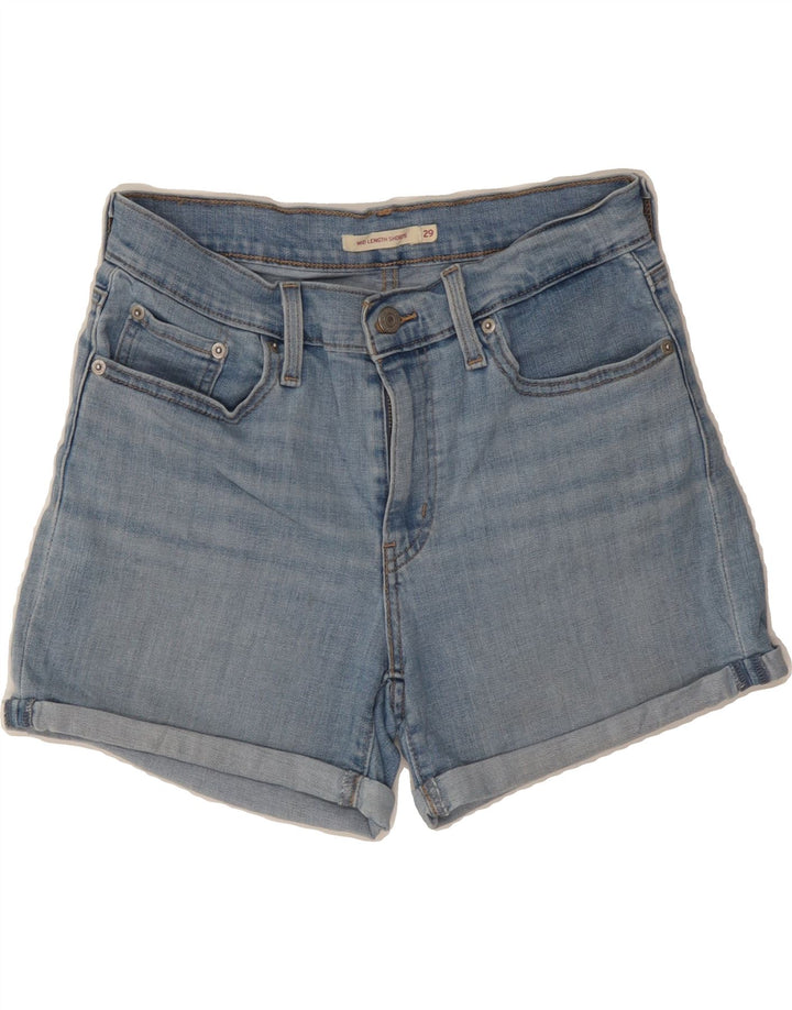 LEVI'S Womens Denim Shorts W29 Medium Blue Cotton Vintage Levi's and Second-Hand Levi's from Messina Hembry 