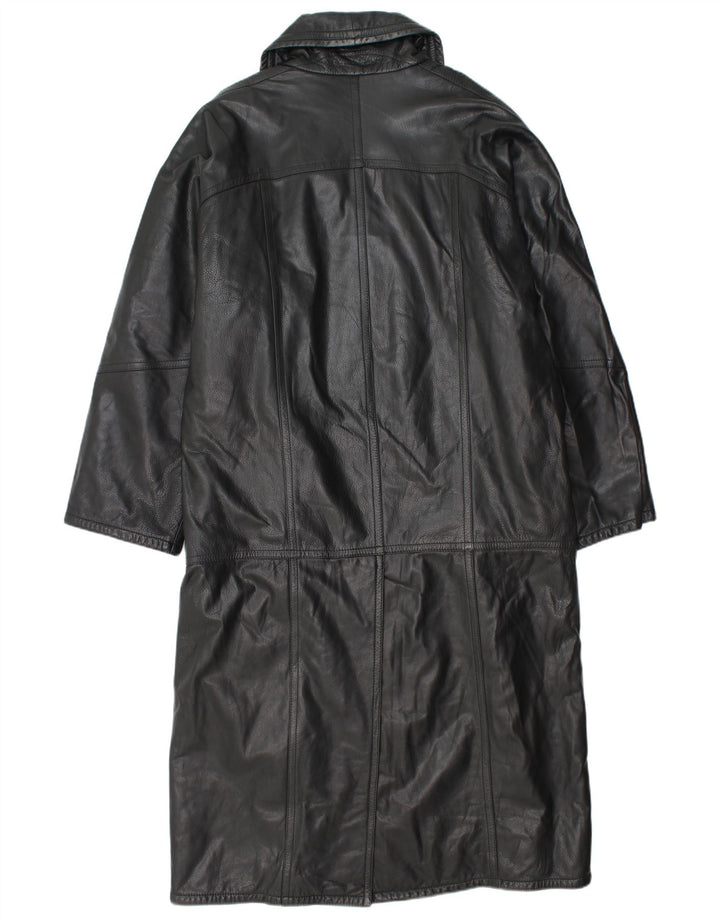 Vittorio Forti muški kožni kaput IT 48 srednje crne boje