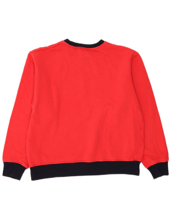 Tommy Hilfiger ženski džemper s grafičkim motivima UK 18 XL crveni pamuk