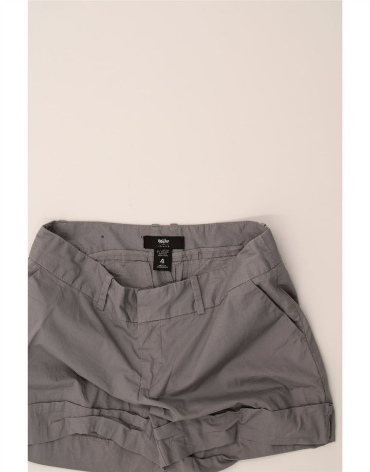 MOSSIMO Womens Stretch Chino Shorts US 4 Small W30  Grey Cotton Vintage Mossimo and Second-Hand Mossimo from Messina Hembry 