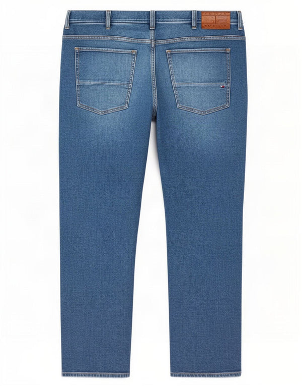 Tommy Hilfiger muške ravne traperice Mercer regularnog kroja W42 L32 plavi pamuk