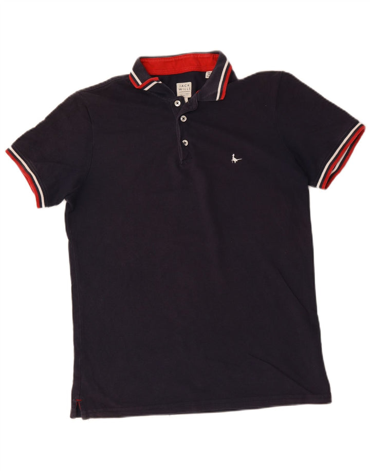 Jack Wills Muška polo majica Mala tamnoplava pamuk
