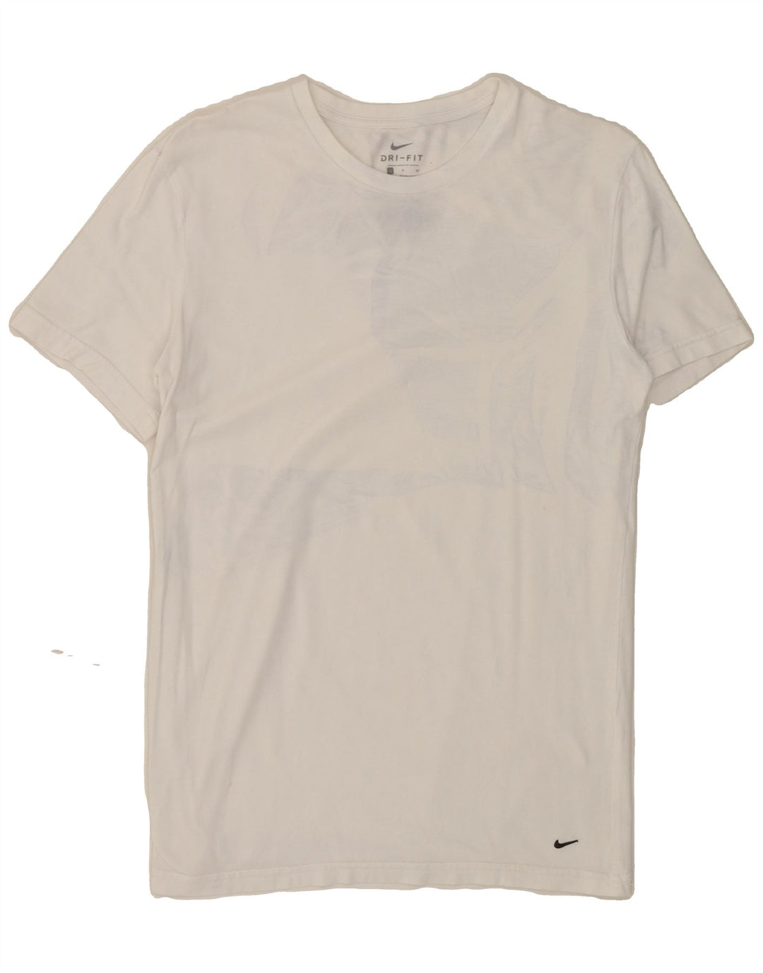 NIKE Womens Dri Fit T-Shirt Top UK 10 Small White Vintage Nike and Second-Hand Nike from Messina Hembry 