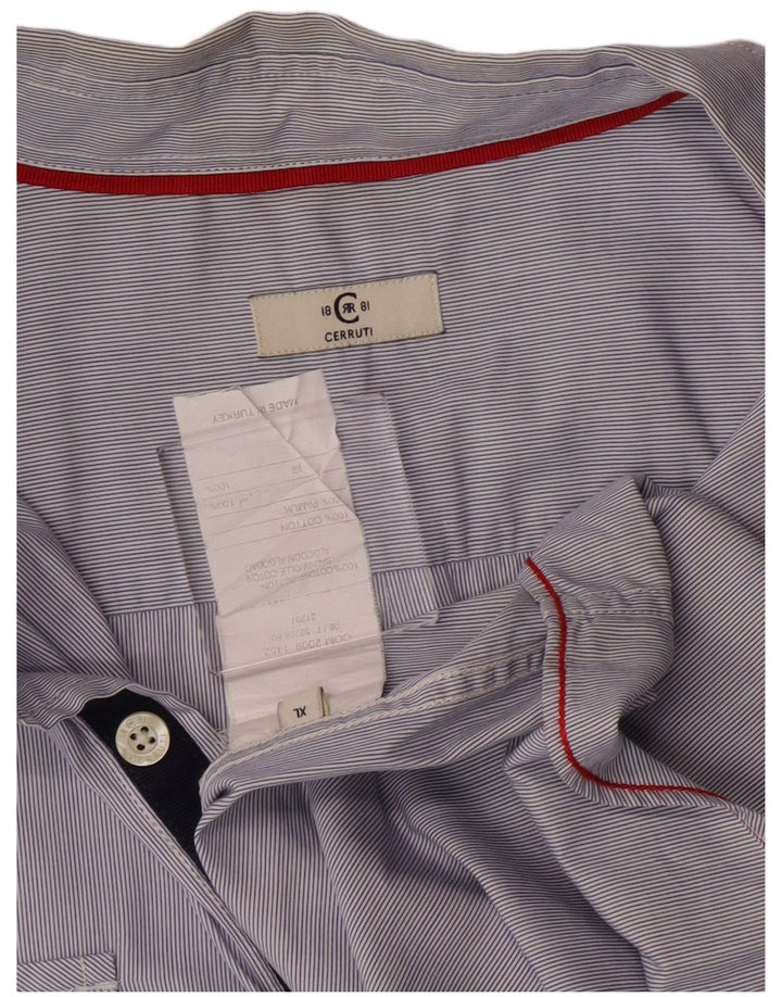 Cerruti 1881 muška košulja XL pamuk s plavim prugama